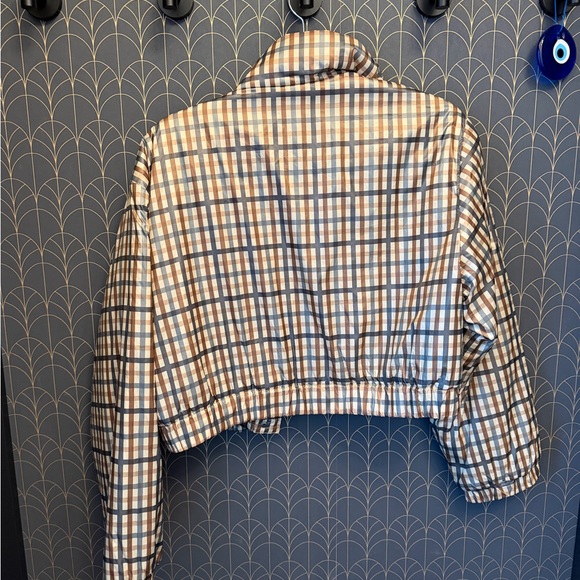 Zara Multicolor Plaid Bomber Jacket - Picture 6 of 7